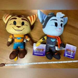 Ratchet & Clank Rift Apart - Ratchet & Rivet  Plush Set - BNWT - 🐈🐈‍⬛
